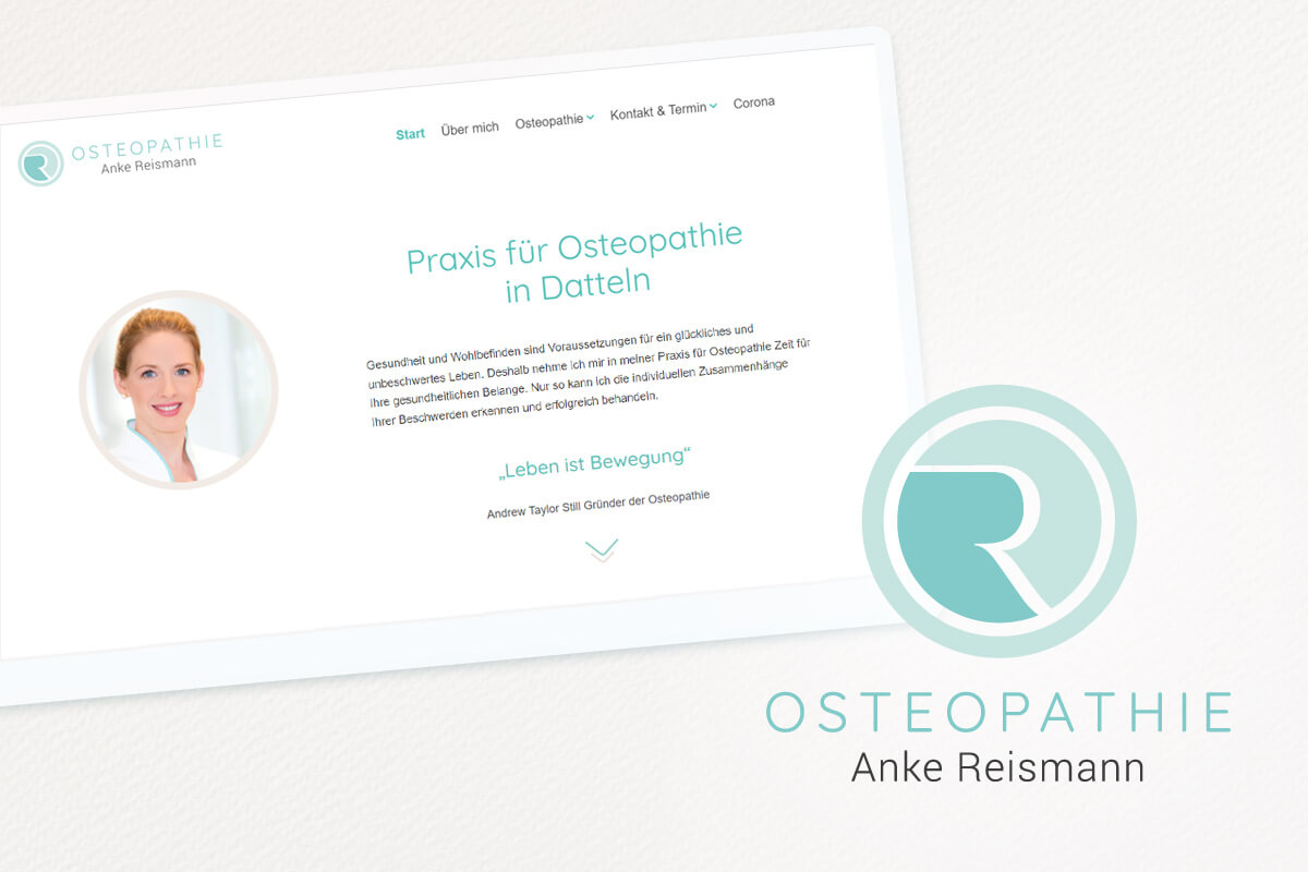 Webdesign und Grafikdesign für Osteopathie Anke Reismann