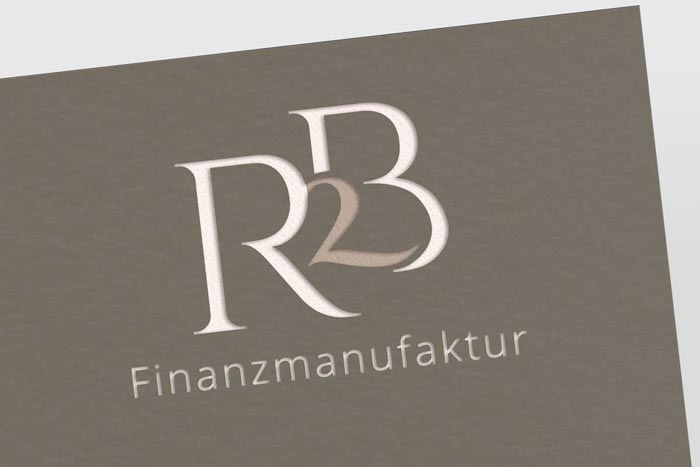 Logodesign für R2B Finanzmanufaktur von Nicole van Meegen